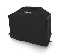 Tower Housse de Barbecue Extra Large - Housse de Barbecue à gaz Robuste, imperméable et Coupe-Vent, Compatible avec Weber, Char-Broil et Outback, résistante aux UV, Noire (124,8 x 153 x 48 cm)