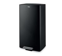 Tower T838020BLK Poubelle à pédale en acier inoxydable Noir