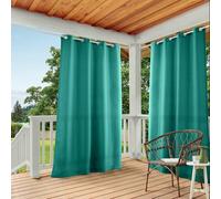 TOWN & COUNTRY BASICS Exclusive Home Paire de Rideaux en Polyester, Polyester, Bleu Sarcelle, 54x84