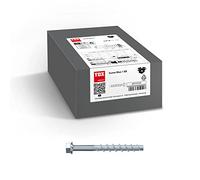 TOX Ancre à visser Sumo Max 1 KB 10x120 mm, tête hexagonale, acier galvanisé, pour différentes profondeurs de montage, homologué par les autorités de construction, 25 pièces, 041101341