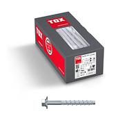 Tox Ancre A Visser Sumo Max 1 Kb-U 10X320 Mm, Tete Hexagonale Avec Rondelle De Construction, Acier Galvanise, Pour La Fixation D'Elements Rapportes En Bois, Les Charges Lourdes, 25 Pieces, 041101971