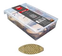 TOX Assortiment de chevilles plates Biscuit Wood tailles P0, P10, P20 en bois de hêtre pour des fixations solides d'éléments de construction en bois, composé de 3 tailles, 094900200, Set