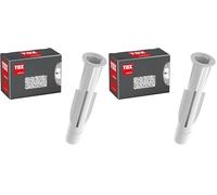 TOX Cheville universelle TRIKA 8/51, fixation fiable tout matériau, montage facile, anti-rotation, capuchon protecteur, 30 pcs/boîte, réf. 01119082 (Lot de 2)