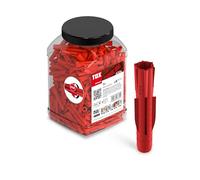 TOX Chevilles universelles TRI 8 x 51mm en Big Pack, chevilles pour presque tous les matériaux de construction, 400 pièces dans une boîte ronde incassable et polyvalente, 2500 ml, 010260002