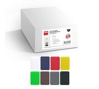 TOX Distance Allround Assortiment de cales 160 pcs, cales de compensation multicolores en plastique, charge admissible jusqu'à 5 tonnes, polypropylène, différentes tailles, 1 carton, 065100104