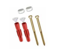 TOX Fixations pour WC suspendus et étagères E, blanches, 04510152/S,