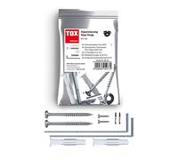 TOX Kipp Stopp anti-basculement pour meubles, maintien sûr dans toutes les pièces et presque tous les matériaux de construction pour les étagères et autres, montage rapide, 8 pièces, 01160132