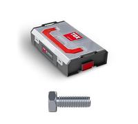 TOX L-BOXX Mini vis à tête hexagonale M8 + M10 Assortiment DIN 933, adaptable individuellement, empilable & encliquetable entre elles, y compris vis pour machines M8 + M10, 90 pces, 094903205