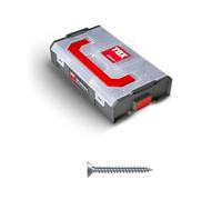 TOX L-BOXX Mini vis pour panneaux d'aggloméré 3 + 3,5 mm assortiment TX, adaptable individuellement, encliquetable entre elles, y compris vis à bois avec entraînement TX, 700 pcs., 094903206
