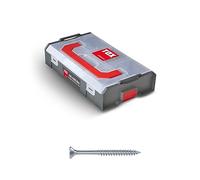 TOX L-BOXX Mini vis pour panneaux d'aggloméré 4,5 + 5 mm assortiment TX, adaptables individuellement, encliquetables entre elles, vis à bois avec entraînement TX incluses, 260 pces, 094903208