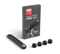 TOX Porte-câbles magnétique CABL Clip, pour 8 câbles, avec aimant ou bande adhésive pour surfaces lisses, gestion simple des câbles dans la zone de travail, 1 pièce dans la boîte, 099100001