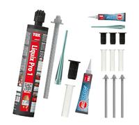 TOX Set avec 1x Liquix Pro 1 280 ml + 2x Thermo Proof M12x300, pour fixations de markises et garde-corps, 084909271