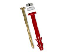 TOX Support WC accessoire Toilette XL Cap 04510134 6x85, blanc / chromé par ensemble