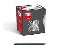 TOX Tiges métalliques Nails 3,1x80 mm avec tête à refouler pour des fixations presque invisibles dans le bois, utilisation universelle à l'intérieur et à l'extérieur, 400 g dans un carton, 063100210