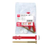 TOX TOX Fixation WC sur pied Toilet XL Cap blanc Quantité:50