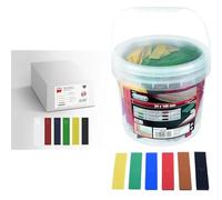 TOX Window Distance Cales de vitrage Assortiment de 300 pièces, cales d'espacement multicolores & Connex B34300 Lot de 300 cales de vitrage en polypropylène avec rainures pour 6 hauteurs de 1 à 6 mm