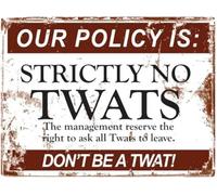 Toxicity Exit Only Simple Tin Sign 12x8 Inch | Faux aged paint layers mimic decades union sign without brittle corrosion