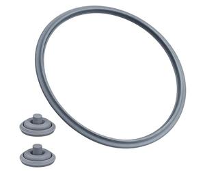 Toxvanne Joint en Caoutchouc pour Autocuiseur, Joint Cocotte Minute 22cm en Caoutchouc, Compatible avec WMF, Set Composé de 1 Pièce d'Étanchéité Et 2 Éléments de Couvercle Pièce Rechange
