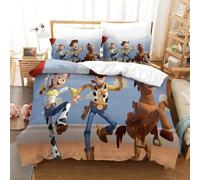 Toy Story Ensemble Housse De Couett Imprim¿¿ D Et Taie D'oreiller ,Ultra Doux Microfibre Hypoallerg¿¿Nique £¬Ensemble Housse De Couette Avec Fermeture ¿¿C
