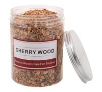 TOYANDONA 1 Boîte Copeaux de Bois Fumage Cerisier 125g, Arôme Barbecue | Allumage Rapide, Infusion Fumée Aromatique, pour Poisson, Légumes, Pique-niques et Cuisson au Feu