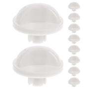 TOYANDONA 10 Pièces Bouton de Commande pour Ventilateur, Minuterie, Blanc | Remplacement pour Ventilateurs de Bureau et Box Fans, Installation Facile, Compatibilité Large, Usage Domestique