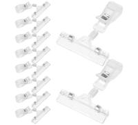 TOYANDONA 10 Pièces Clips de Signalisation de Marchandises Rotatifs en Ps, Pince Étiquette Prix Ajustable pour Supermarchés et Rayons, Fixation Facile Étagères