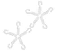 TOYANDONA 10 Pièces Crochet pour Baguette de Stores Vénitiens en Plastique Flexible Design Petit Point D'interrogation, Ajustements Lisses pour Stores Modernes Minimalistes