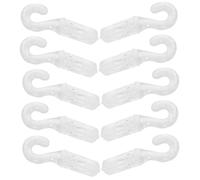 TOYANDONA 10 Pièces Crochet pour Stores Verticaux en Plastique, Design Petit Point D'interrogation, Résistant et Moderne, pour Réparation et Ajustement en Toute Sécurité