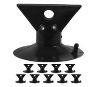 TOYANDONA 10 Pièces Extracteur de Ventouse, à Poignée Triangulaire | Outil Léger pour Plafonds Encastrés, Tête de Changement, Usage Maison, pour Maintenance et Bricoleurs