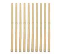 TOYANDONA 10 Piquets en Bambou Naturel Ronds pour Plantes et Haricots, Piquets Décoratifs pour Bordures et Aménagements de Jardin