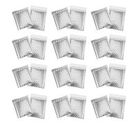TOYANDONA 100 Pochettes Argentées à Bulles Rembourrées Auto-adhésives en Makrofol pour Emballage et Expédition, Format pour Bijoux et Coques de Téléphone
