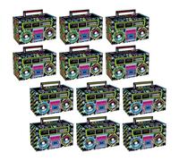 TOYANDONA 12 Boîtes à Dragées Vintage en Papier Motif Délicat, Multi-usages pour Fête Années 80, pour Bonbons et Feuilles de Thé