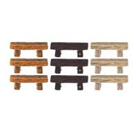 TOYANDONA 12 Pièces Banc Miniature Double en Résine Style Vintage | Compact, Léger et Imperméable, Facile à Nettoyer, Décoration pour Jardins Féeriques et Micro Paysages