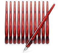 TOYANDONA 12 Pièces Porte-plumage en Bois pour Calligraphie et | Portable, Multi-usage, Facile à Démonter, pour Artistes et Spécialistes de Bande Dessinée, Rouge Brun