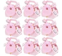 TOYANDONA 12 Sachets pour Bonbons en Tissu Non Tissé et Papier, Légers et Résistants, avec Ruban Élégant, 12 Pièces pour Fête Non Formelle ou Shower