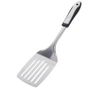 TOYANDONA 1pièce Pelle Alimentaire Acier Inoxydable Spatule Anti-Chaleur avec Poignée Sécurisée Ustensile Cuisine pour Steak Barbecue Plancha Maison et Restaurant