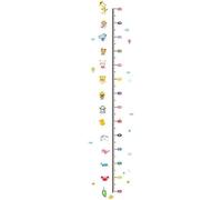 TOYANDONA 1pièce Sticker Mural Toise Hauteur Garçon Fille Décoratif avec Motifs Animaux Amusants Autocollant Chambre Garçon Fille Créatif Mesure Facile et Réutilisable sans Trace pour