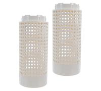 TOYANDONA 2 Pièces Bac à Compost Beige en Plastique Facile à Utiliser pour Déchets Cuisine et Restes Alimentaires, pour Usage Domestique et Jardinage