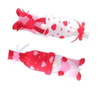 TOYANDONA 2 Pièces Housses Décoratives pour Bouteilles de Vin Rouge Doux Couple GNOME pour Protection et Décoration Maison Bureau Fêtes