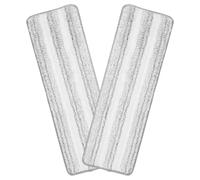TOYANDONA 2 Pièces Lingettes de Nettoyage pour Balais Plats en Tissu Oxford et Éponge, sans Peluches, Faciles à Installer, Recharge Nettoyage à Domicile