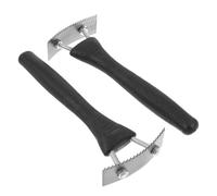 TOYANDONA 2 Pièces Outil de Raclage de L'écorce pour Pêchers et Poiriers Poignée Ergonomique, Plastique et Métal, Lame à Petite Denture pour Élagage et Réparation