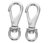 TOYANDONA 2 Pièces Pince pour Corde de Mât de Drapeau 20mm en Laiton Argenté