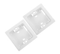 TOYANDONA 2 Pièces Socle de Montage pour Contrôleur Filaire Ca, Plaque | Plastique Ignifuge, Fentes Internes et Encoches de Passage, Pose sans Perçage pour Salon ou Bureau