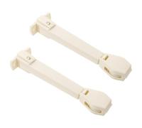 TOYANDONA 2 Pièces Tendeur de Cordon à Ressort pour Stores Verticaux et | Plastique Beige, Tige de Tension, Installation Murale Sol, Réglage Facile, Cordons Bien Tendus