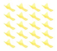 TOYANDONA 20 Pièces Outil D’angle Intérieur en ABS Jaune, Grattoir pour | Poignée Confortable, Nettoyage des Angles, Retrait D’ancien Joint, Usage Maison, Finition Soignée