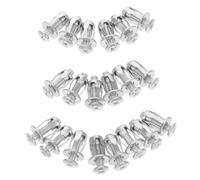 TOYANDONA 20pièces Chevilles à Expansion Métalliques pour Cloisons Sèches Ancrages Muraux Courts à Cavité Creuse Fixation Solide pour Portes Creuses et Réparations Kit de Vis et Écrous