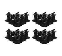 TOYANDONA 24 Pièces Isolateurs Faciles Électrique pour Clôture Noir en Plastique Clips Ronds à Installer Sécurité Renforcée pour Fil de Clôture Agricole pour Fermes et Élevages