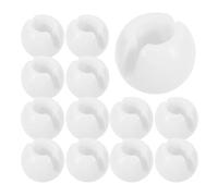 TOYANDONA 25 Pièces Butée de Pince à Perles pour Store Vertical Blanc en Pom, Limiteur de Cordon Sécurisé, Accessoire pour Décoration de Fenêtres et Maisons