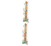 TOYANDONA 2feuilles Autocollante Murale De Croissance Pour Toise Décorative Pour Mesurer Domicile Sticker Amusant Pour Chambre Modèle Arbre