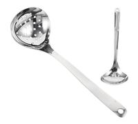 TOYANDONA 2pcs Cuillères à Fentes en Acier Inoxydable Perforé, Ustensiles de Service Multifonctionnels Résistants la Corrosion, Grande Capacité pour Usage Domestique et Restaurants